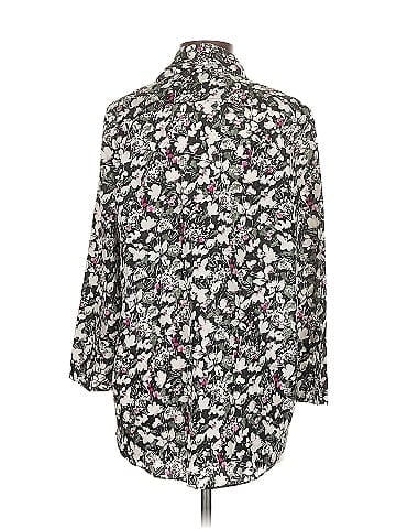 Acne Studios 3/4 Sleeve Silk Top (view 2)