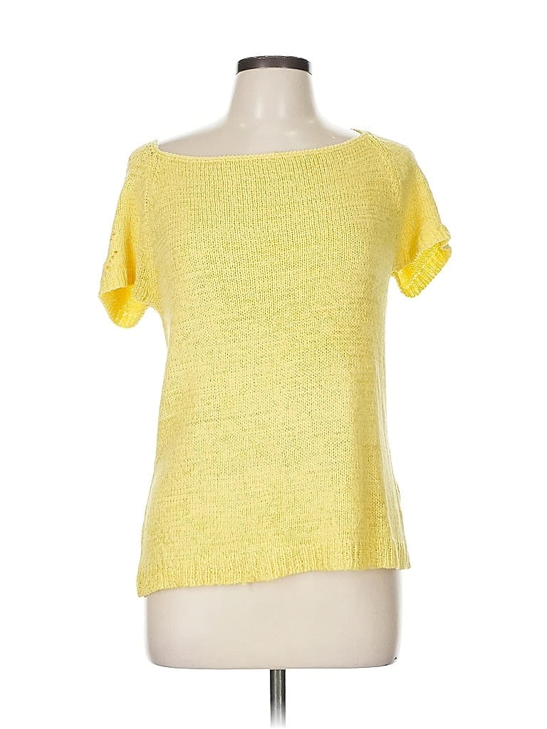Pre-owned Coldwater Creek Pullover Sweater In Yellow