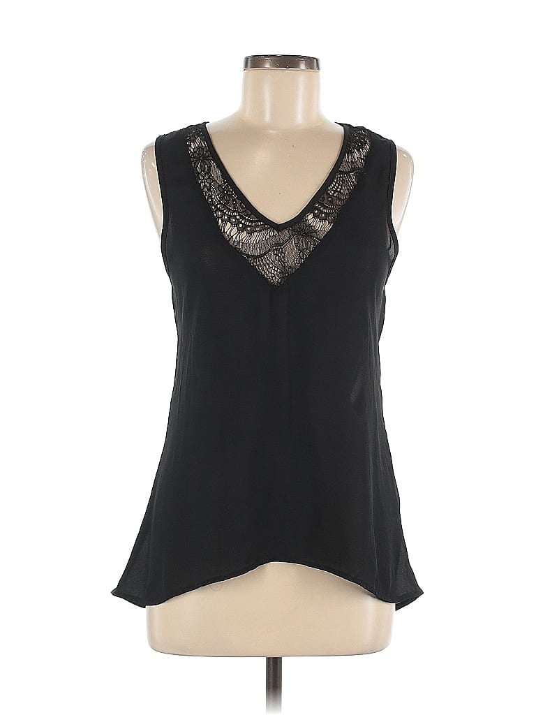 Pre-owned Love Stitch Sleeveless Blouse In Black