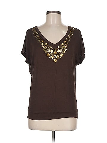 August Silk Short Sleeve Top (view 1)