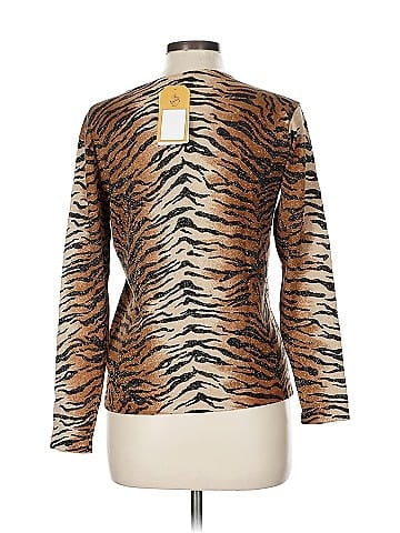 Joseph A. Brown Animal Print Cardigan Sweater (view 2)