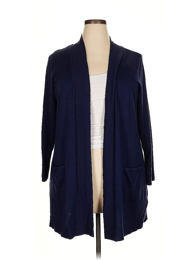 JM Collection Blue Cardigan Size 2X - photo 1