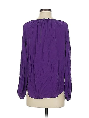 Diane von Furstenberg Long Sleeve Silk Top (view 2)