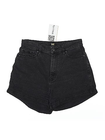 Lee Black High-Waisted Denim Shorts (view 1)