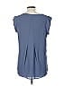 Pleione 100% Polyester Blue Short Sleeve Top Size M - photo 2