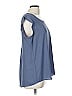 Pleione 100% Polyester Blue Short Sleeve Top Size M - photo 4