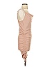 Blāshe Solid Tan Cocktail Dress Size S - photo 4