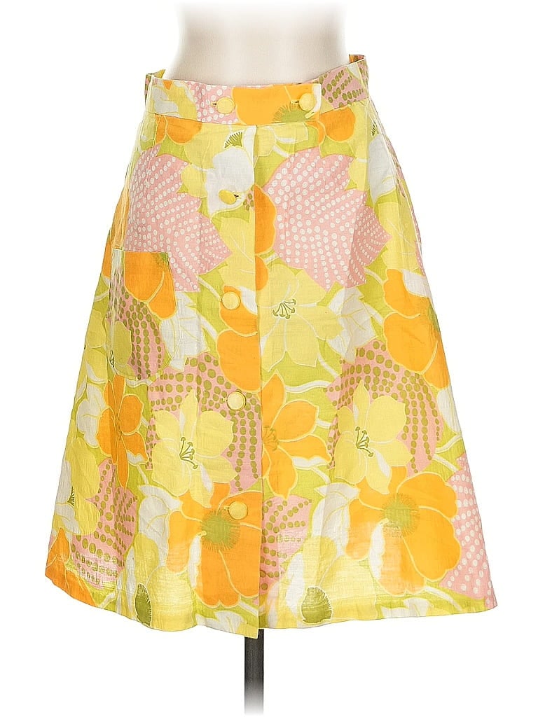 Pre-owned Unbranded Casual Skirt In Yellow