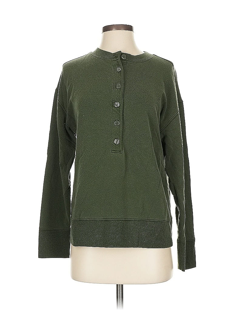 Pre-owned Athleta Sweatshirt In Green