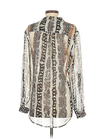 Diane von Furstenberg Long Sleeve Silk Top (view 2)