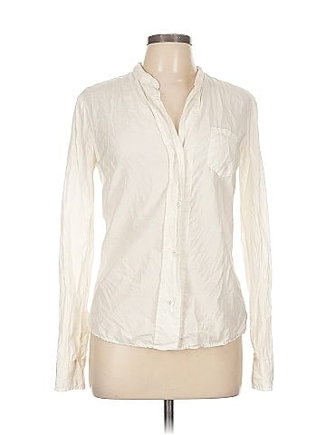 James Perse Long Sleeve Silk Top (view 1)