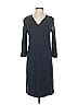 Barbour Solid Blue Gray Casual Dress Size 4 - photo 1