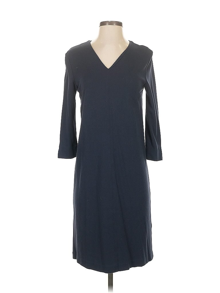 Barbour Solid Blue Gray Casual Dress Size 4 - photo 1