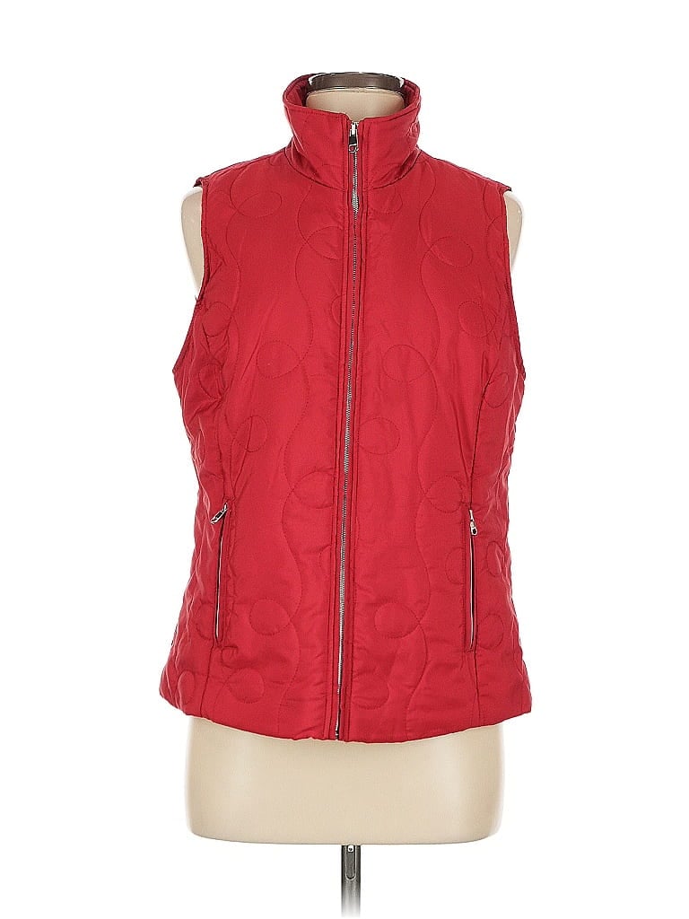 Pre-owned Christopher & Banks Vest In Red
