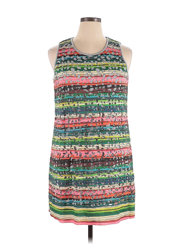 Desigual Print Green Casual Dress Size XL - photo 1