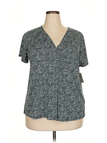 Dana Buchman Short Sleeve Blouse (view 1)