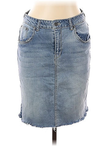 Kenneth Cole REACTION Denim Skirt (view 1)
