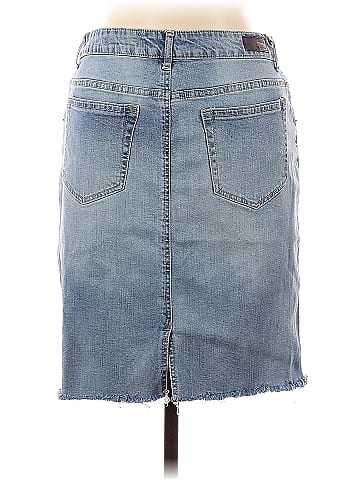 Kenneth Cole REACTION Denim Skirt (view 2)