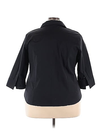 Riders by Lee 3/4 Sleeve Button-Down Shirt (view 2)