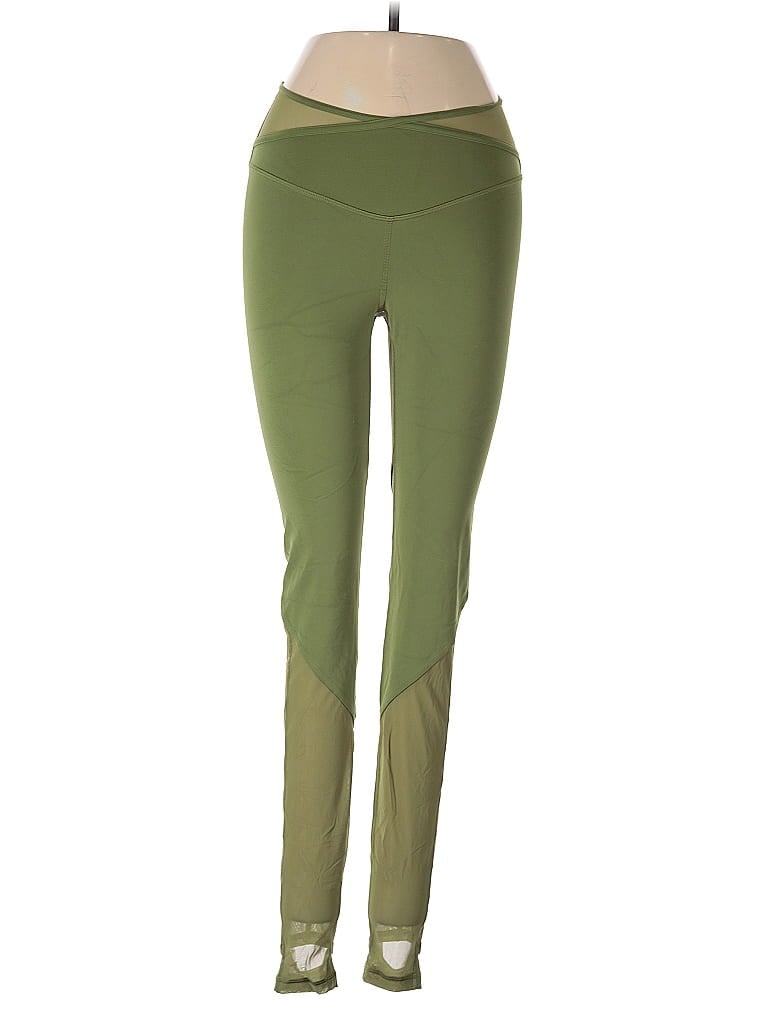 Pre-owned Lululemon Athletica Active Pants In Green