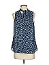 Elle 100% Polyester Blue Sleeveless Blouse Size S - photo 1