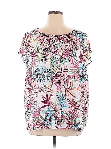 Tahari by ASL Short Sleeve Blouse (view 1)
