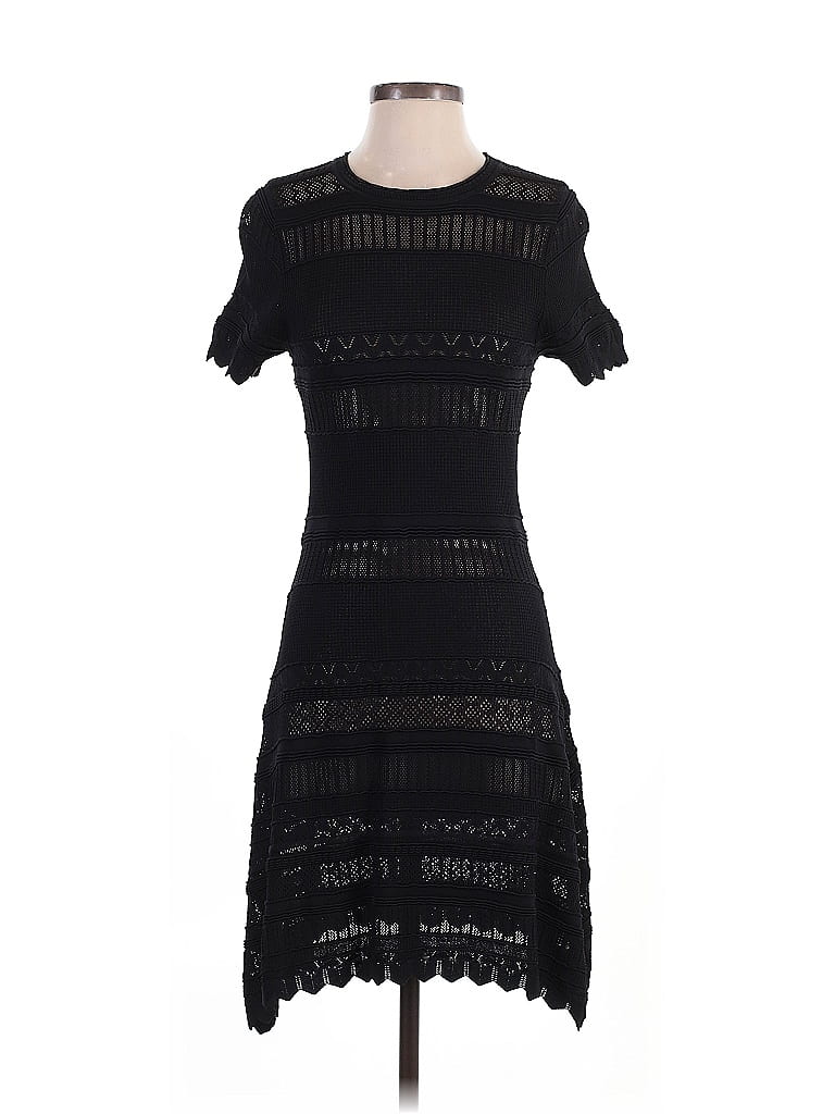 Pre-owned Alexis Casual Dress In Black