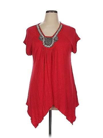 White Mark Short Sleeve Top (view 1)