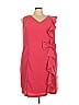 Roaman's 100% Polyester Pink Red Cocktail Dress Size 24 - photo 1