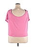 ALTERNATIVE Color Block Solid Pink Short Sleeve T-Shirt Size XL - photo 2