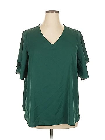 Shein Curve Short Sleeve Blouse (view 1)