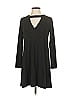 Veronica M. Solid Black Casual Dress Size S - photo 1