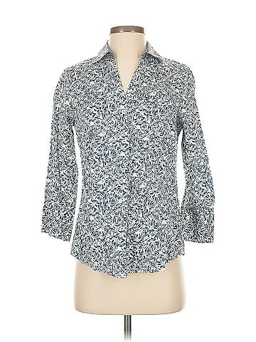 Foxcroft 3/4 Sleeve Button-Down Shirt (view 1)