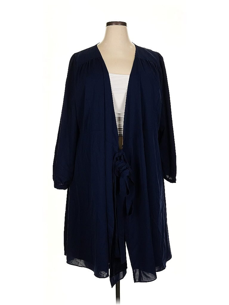 Pre-owned City Chic Kimono In Blue