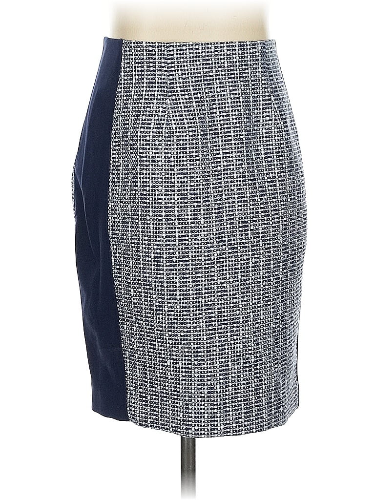 White House Black Market Casual Skirt In Blue