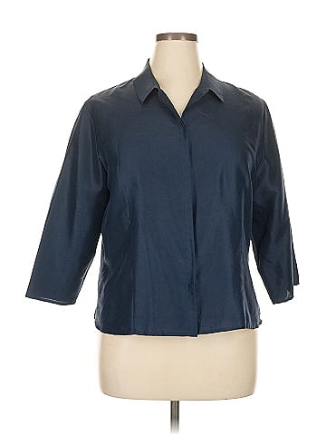 Amanda Smith 3/4 Sleeve Silk Top (view 1)