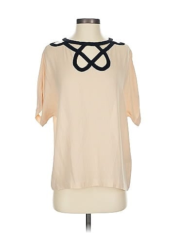 Diane von Furstenberg Short Sleeve Silk Top (view 1)