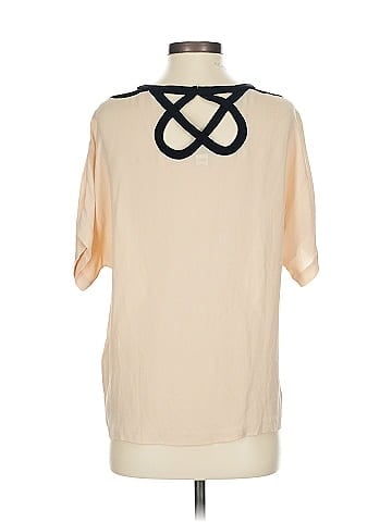Diane von Furstenberg Short Sleeve Silk Top (view 2)