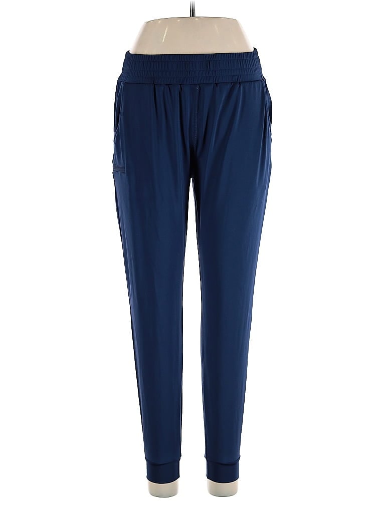 Pia Rucci Solid Blue Active Pants Size L - photo 1
