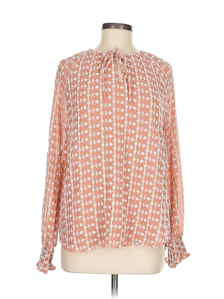 Pre-owned Walter Baker Long Sleeve Blouse In Orange