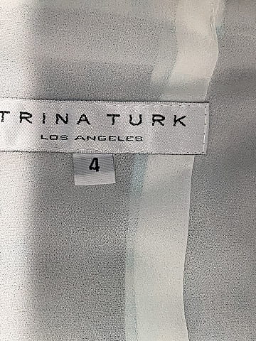 Trina Turk 100% Silk Teal Cocktail Dress Size 4