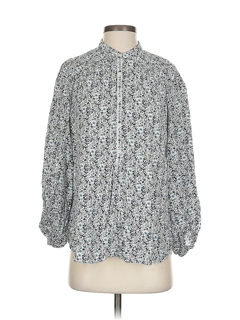 Pre-owned Max Studio 3/4 Sleeve Blouse In Blue