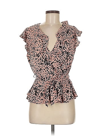 Aqua Short Sleeve Blouse (view 1)