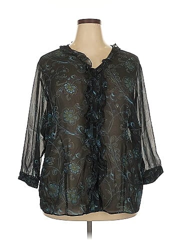 Sag Harbor 3/4 Sleeve Blouse (view 1)