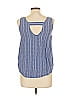 Gap Outlet 100% Viscose Rayon Blue Sleeveless Blouse Size L - photo 2
