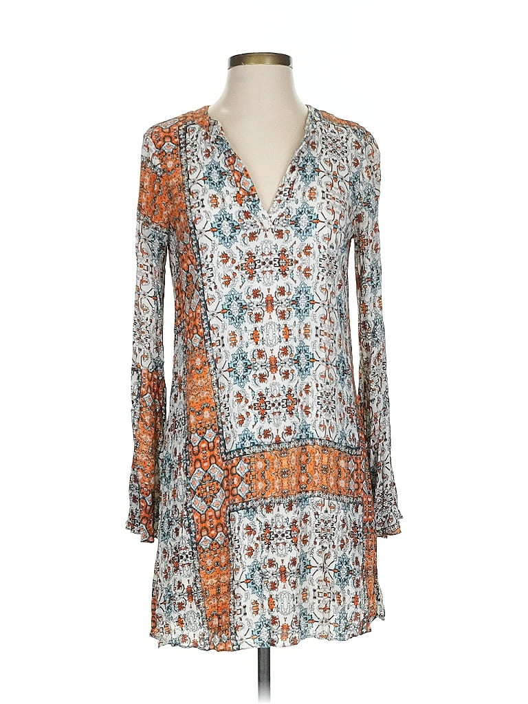 Pre-owned Bcbgeneration Long Sleeve Blouse In Orange