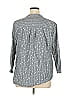 Johnny Was Gray 3/4 Sleeve Blouse Size 1X - photo 2