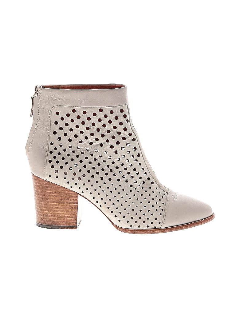 Rebecca Minkoff Ivory Gray Ankle Boots Size 8 1/2 - photo 1