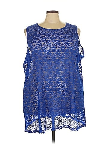 LOGO by Lori Goldstein Sleeveless Blouse (view 1)