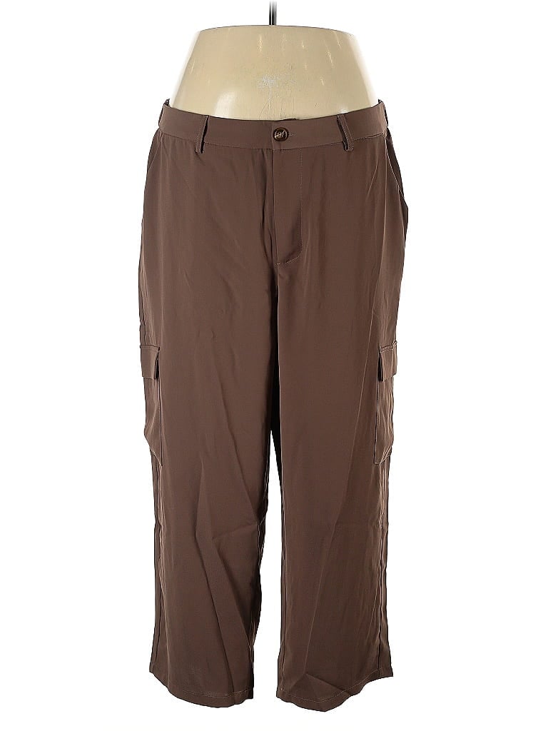 Pre-owned Bloomchic Cargo Pants In Brown